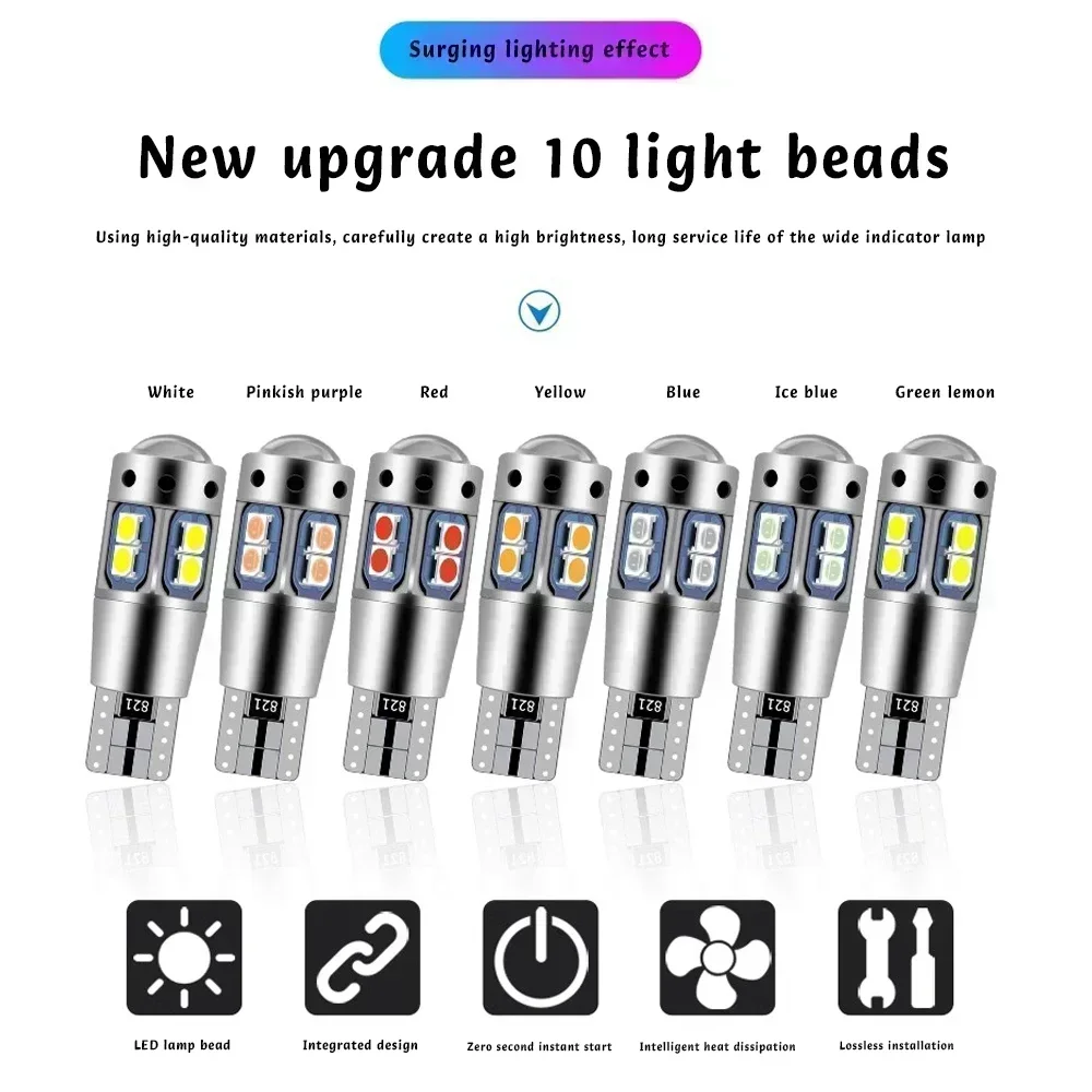 2Pcs For V50 2003 2004 2005 2006 2007 2008 2009 2010 2011 2012 LED Parking Light Clearance Lamp CANbus