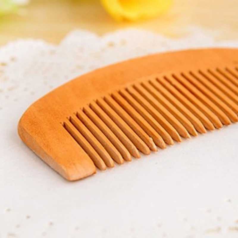 Wooden comb small comb barber comb smooth hair portable female hair styling tool barber accessories W241112