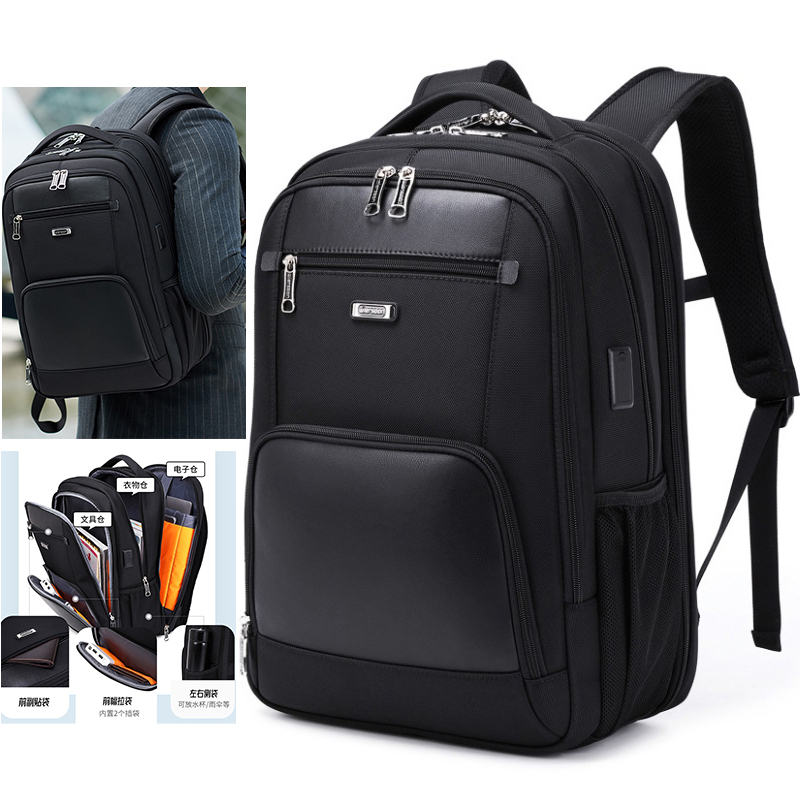 Waterproof Backpacks USB Charging School Bag Anti-theft Men Backpack Fit 15.6 Inch Laptop Travel Backpack High Capacity Mochilas