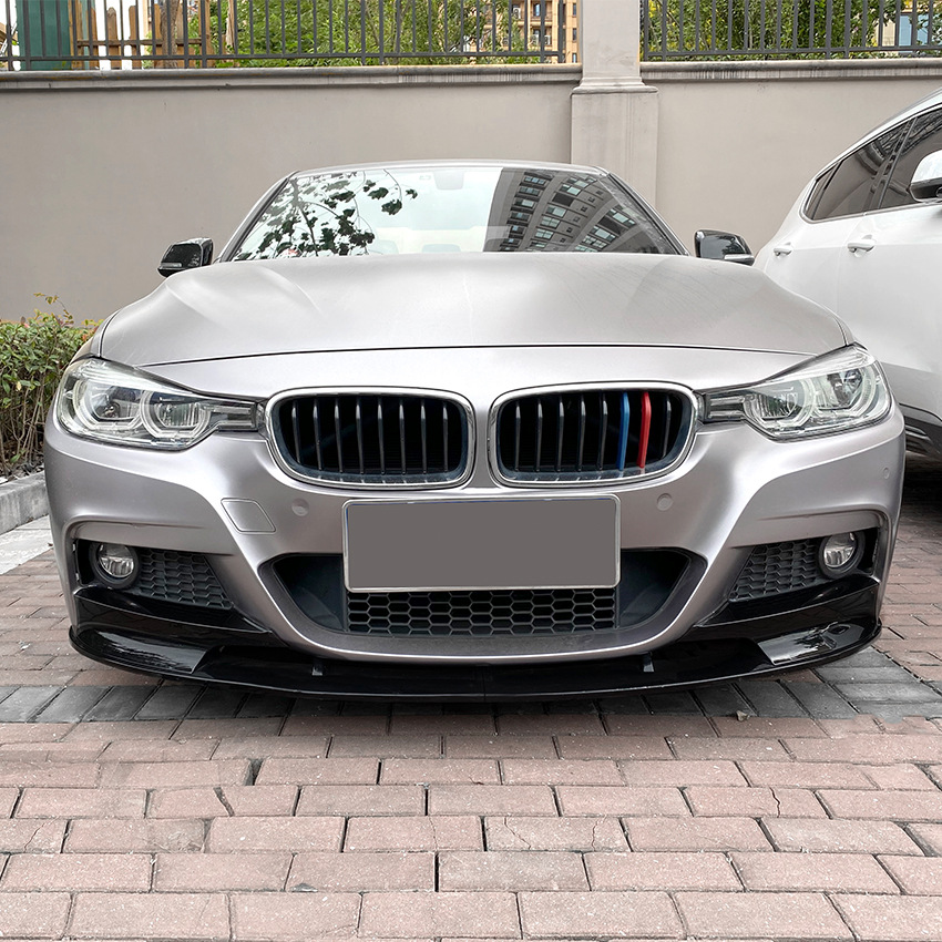 For 3 Series F30 F31 M-Tech 320i 2013-2019 Front Bumper Splitter Lip Shovel Diffuser Spoiler Protector Cover Kit