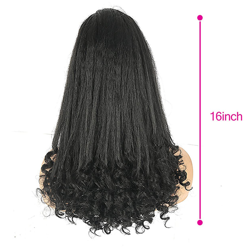 Yaki Drawstring Ponytail Hair Extensions for Women Synthetic Heat Resistant Hairpiece Fake Tail for Women Daily Use Party cae75
