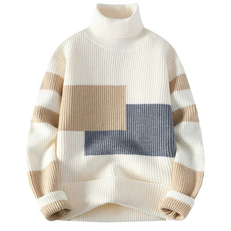 Sweater mens winter Korean casual turtle neck warm sweater mens fashion sweater mens wool sweater W2411111