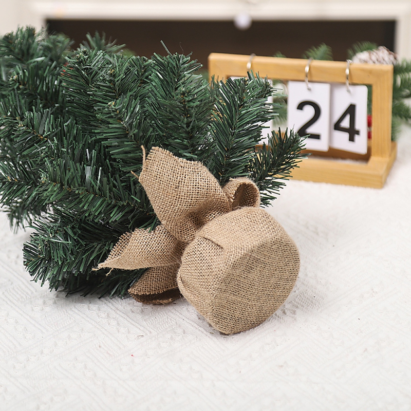40/50/60CM Artificial Tabletop Christmas Tree Window Ornament Green Cedar Needle Tree Noel Xmas New Year Home Navidad Decoration 64bee