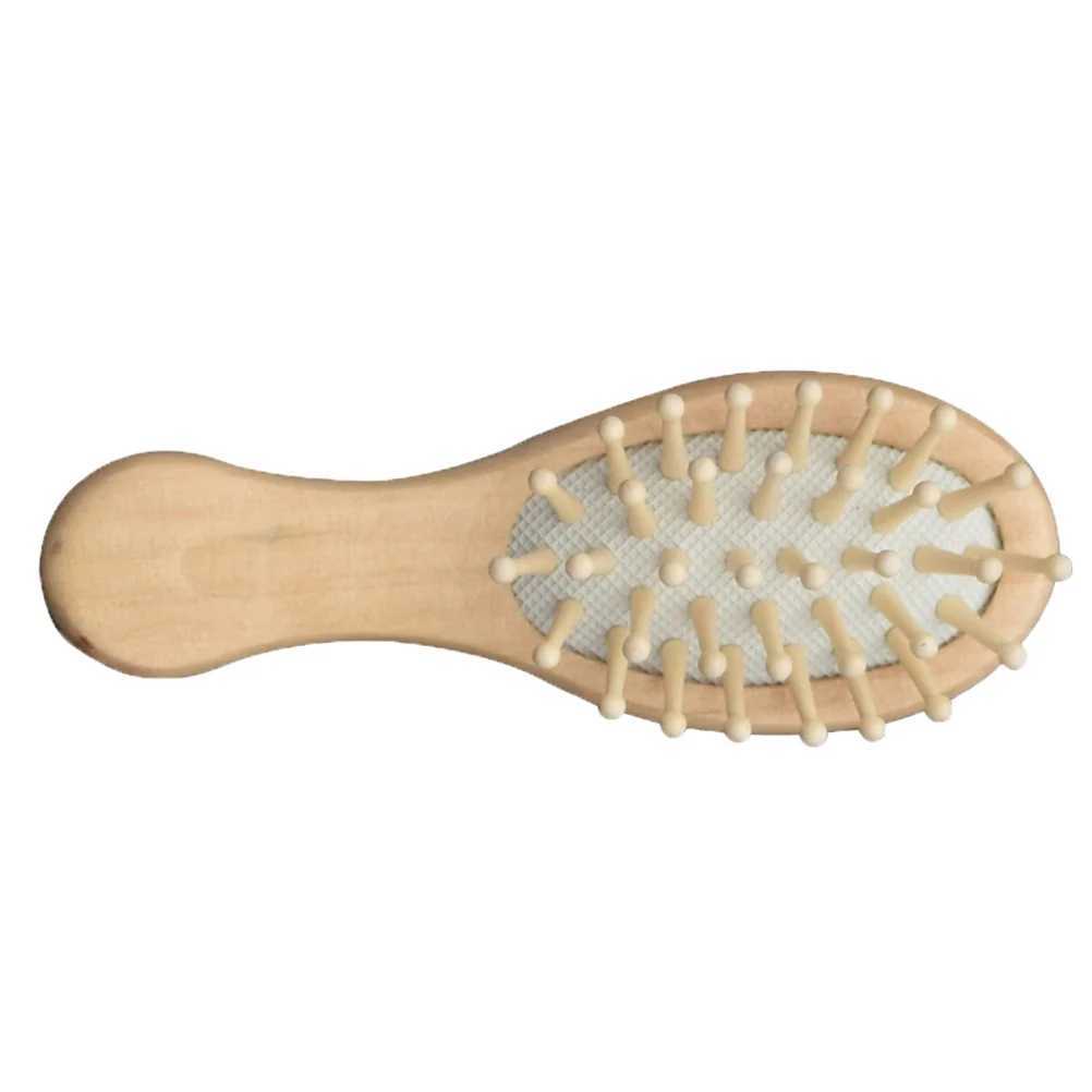 Wooden hair brush portable oval hair comb tangle free hair comb small hair comb birthday gift W241112