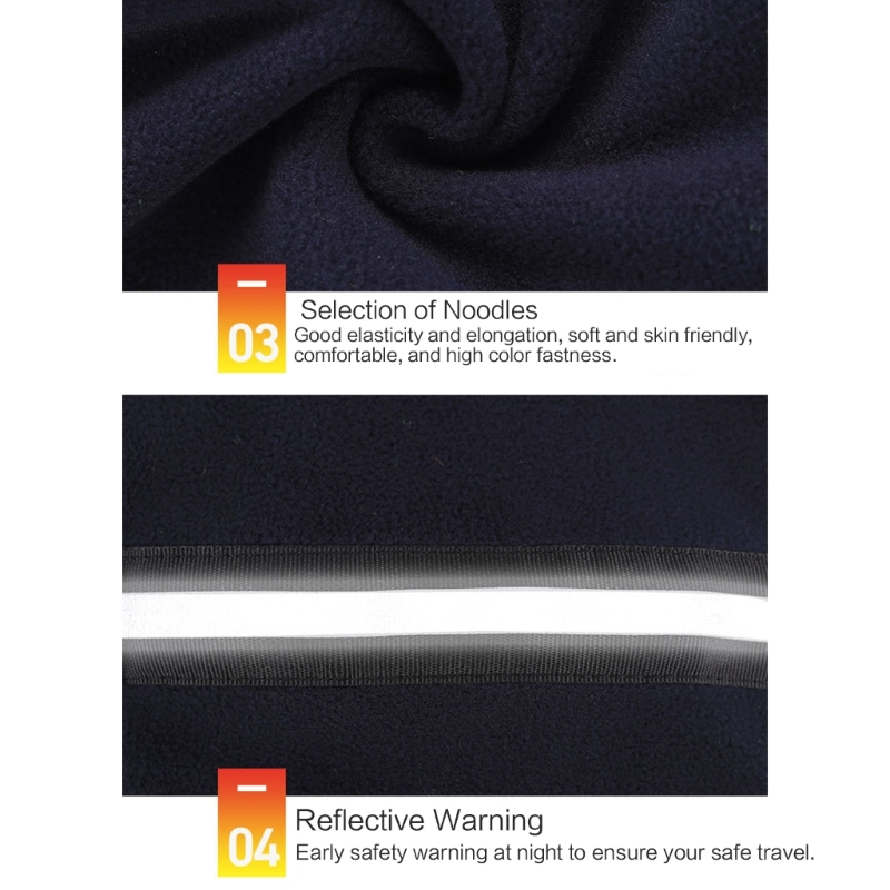 Reflective Balaclava Cap for Women Men Outdoor Sport Winter Cycling Hat with Neck Cover Universal Windproof Headdress