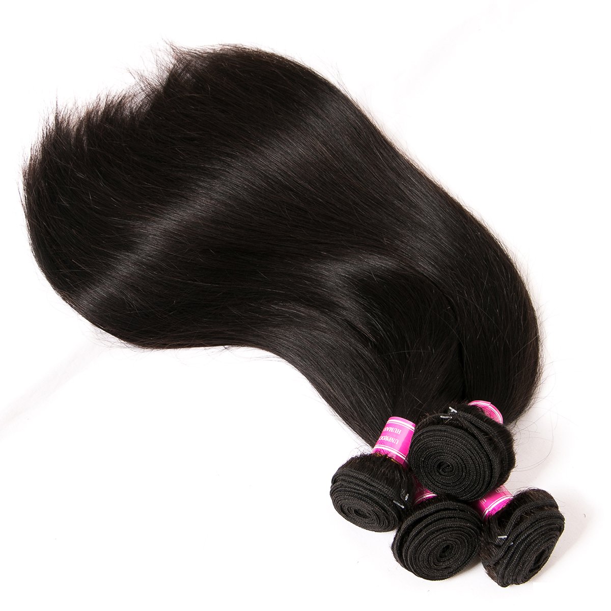 Brazilian Straight Hair Extensions Remy Hair Weave Bundles Nature Color 1/3/4 Bundles Thick Straight Human Hair Bundles 5743b