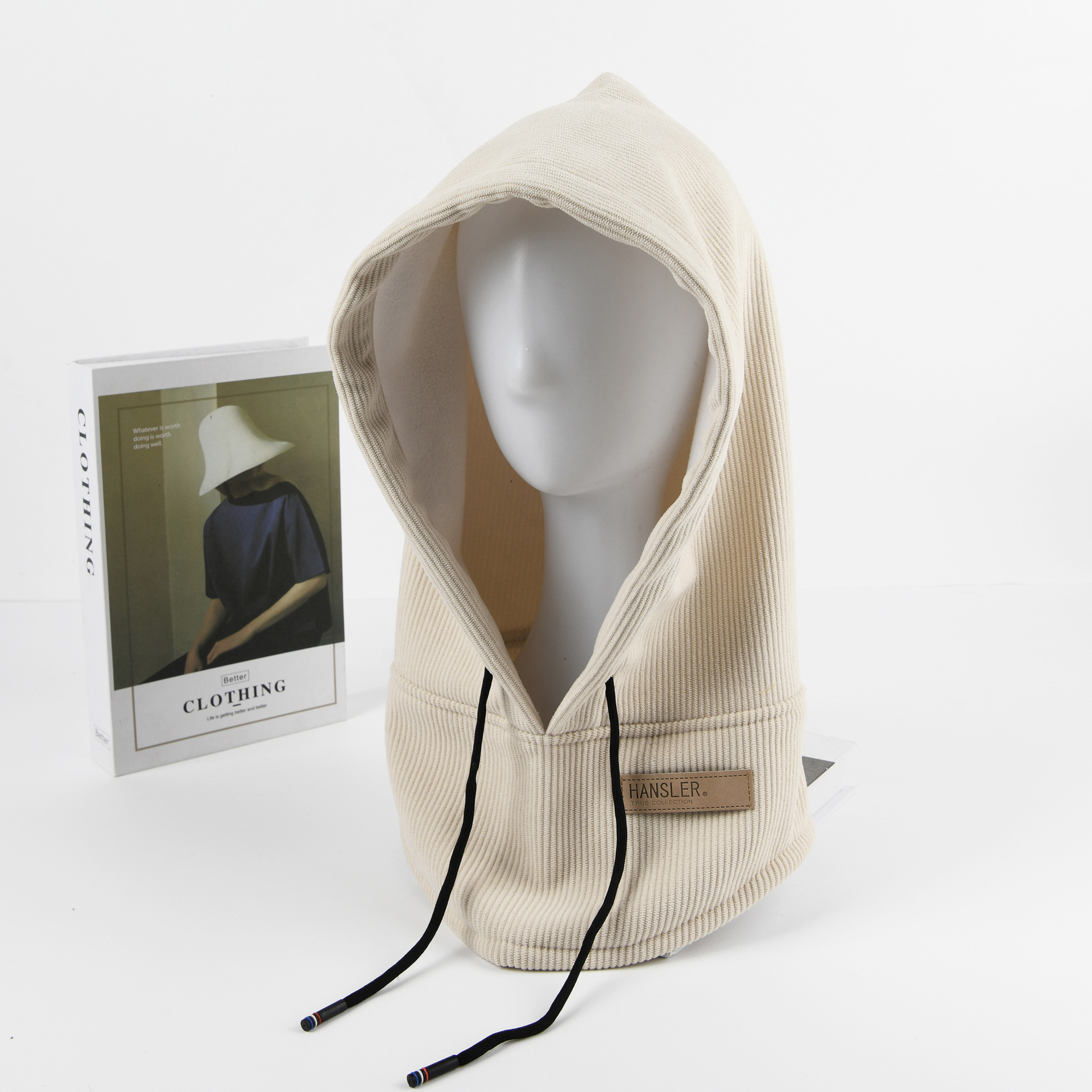 Men Women Autumn Winter Models Balaclava Cap Corduroy Padded Warm Neck Set One Hat Cycling Windproof Caps Free Shipping