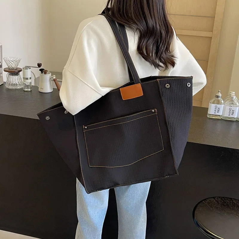 Womens Shoulder Bag Fashion Handbag Canvas Womens Handbag Store Large Handbag Student Backpack Bolsos Mujeres 241111