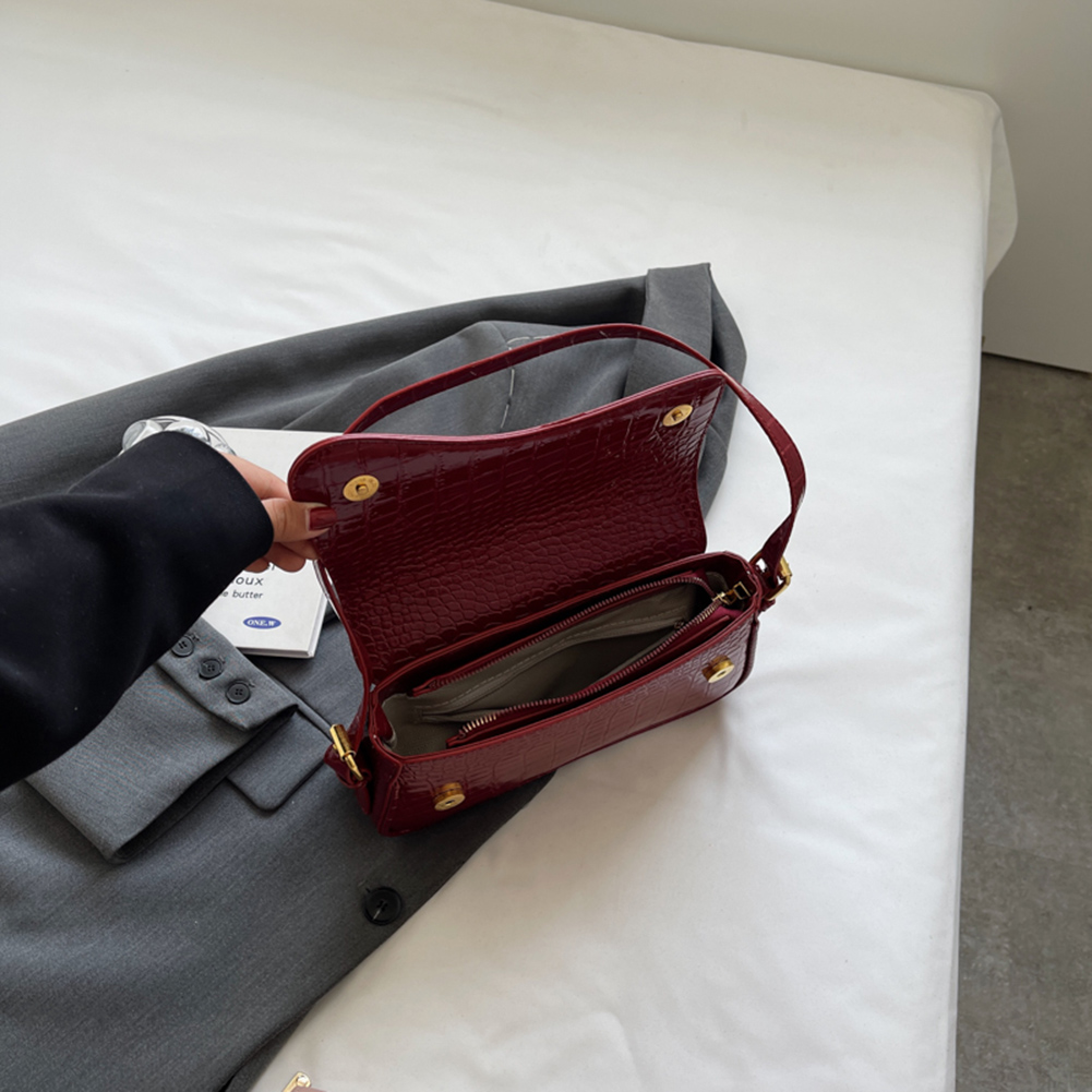 2023 New Trend Fashion Shoulder Bag Women PU Leather Phone Flap Crossbody Bag Women Luxury Brand Designer Armpit Shopping Bag
