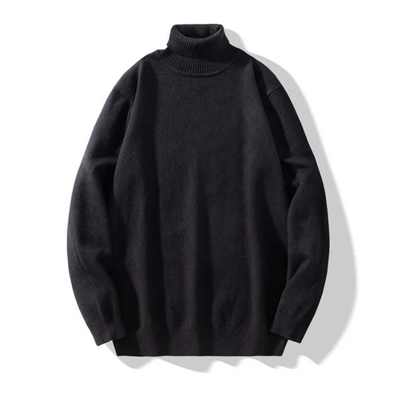 Fashion mens autumn solid color thin knitted sweater mens long sleeved navy blue collar with floral mens warm collar knitted M-4XL W2411111