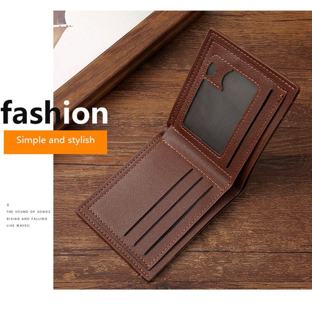 Men PU Leather Wallets Coin Card Holders High Quality Slim Money Bag Men's Short Causal Purses Folding Wallet