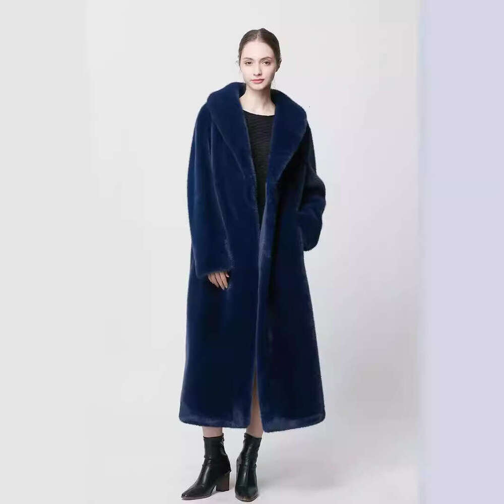 shanshi fur coat women Straight imitation environmentally friendly coat gold mink fake fur women's new style