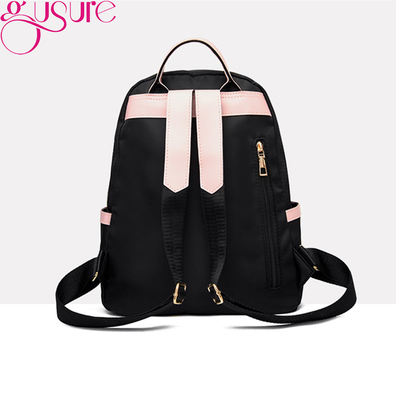 Gusure High Quality Oxford Women Backpack Casual School Shoulder Bags Waterproof Female Sports Knapsack Teenage Girls Travel Bag 2fcc9