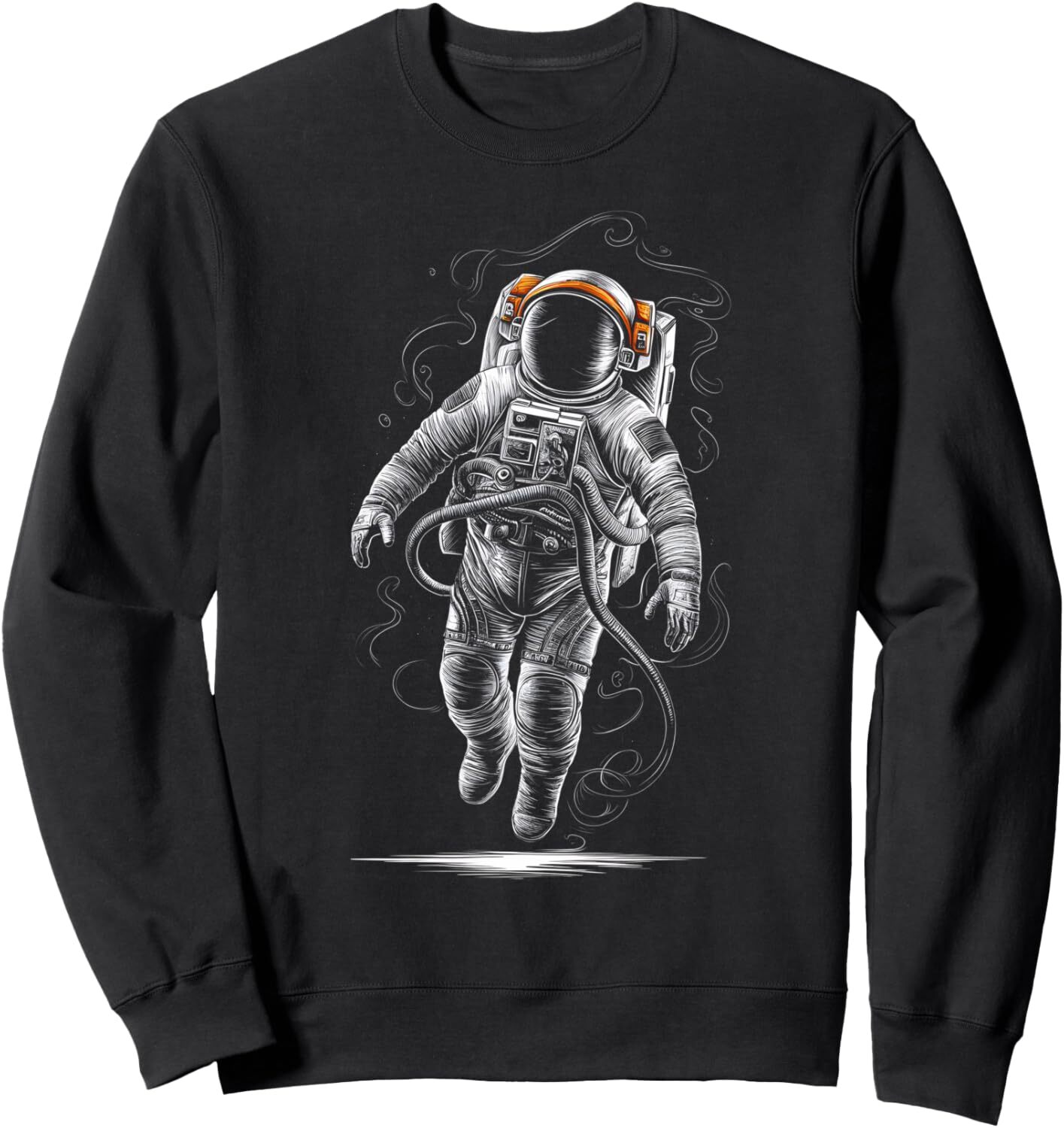 Long Sleeve Shirts for Men sweatshirt Astronaut Spaceman Floating In Space Graphic Tees Sweatshirt T shirt Tee Streetwear Casual tops clothes