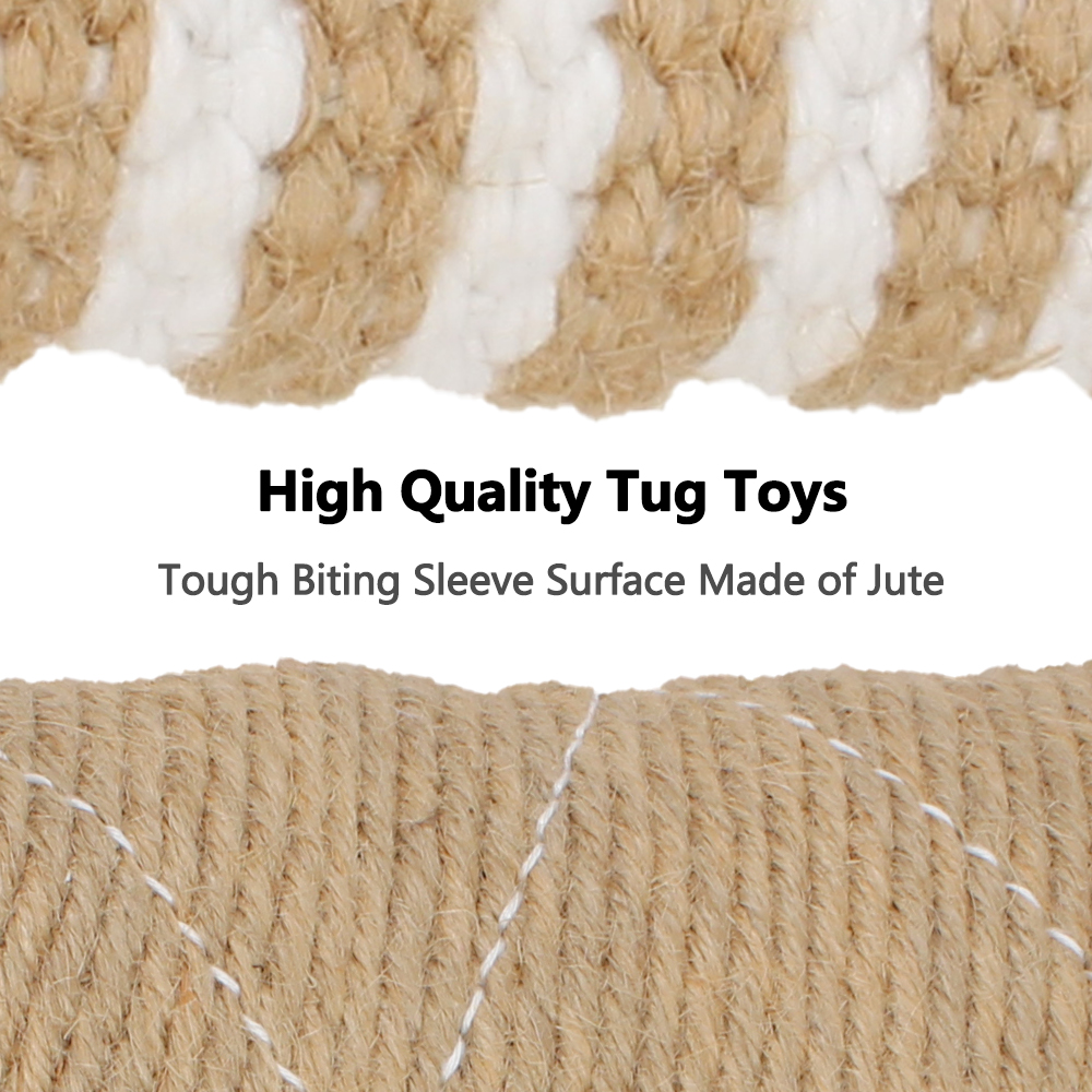 Dog Bite Stick Dog Training Chewing Pet Toy Dog Training Pillow Bite Tug Durable With 2 Rope Handles