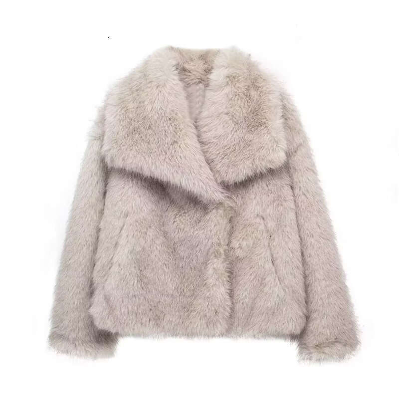shanshi fur coat women Women's faux 14 color short jacket with fur coat for women