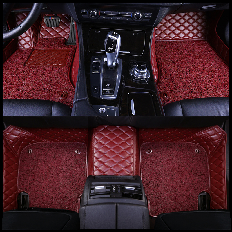 Custom Fit Car Floor Mats For Over 98% Cars Interior Accessories ECO Material Full Set 6-8 Seats (only 3 rows car)