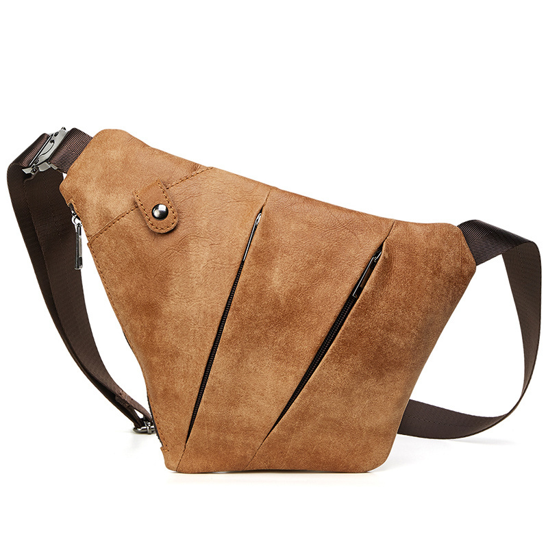 Bag Anti-Theft Men Genuine Leather Messenger Shoulder s For New Chest Pack Vintage Crossbody Motorcycle 9921e