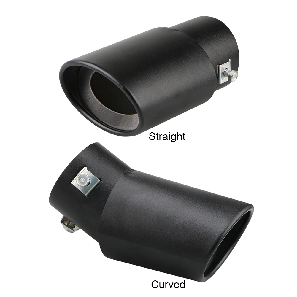 Universal Car Exhaust Tip Round Aluminum Alloy Muffler Tail Trim Rear Auto Pipe Nozzle Silencer Inlet mm 5