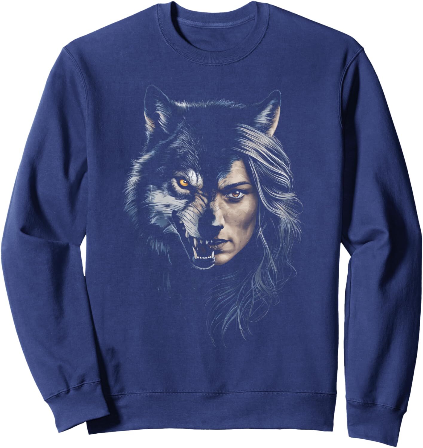 Long Sleeve Shirts for Men sweatshirt Wolf Woman Nature Lover Wildlife Howl Design Graphic Tees Sweatshirt T shirt Tee Streetwear Casual tops clothes