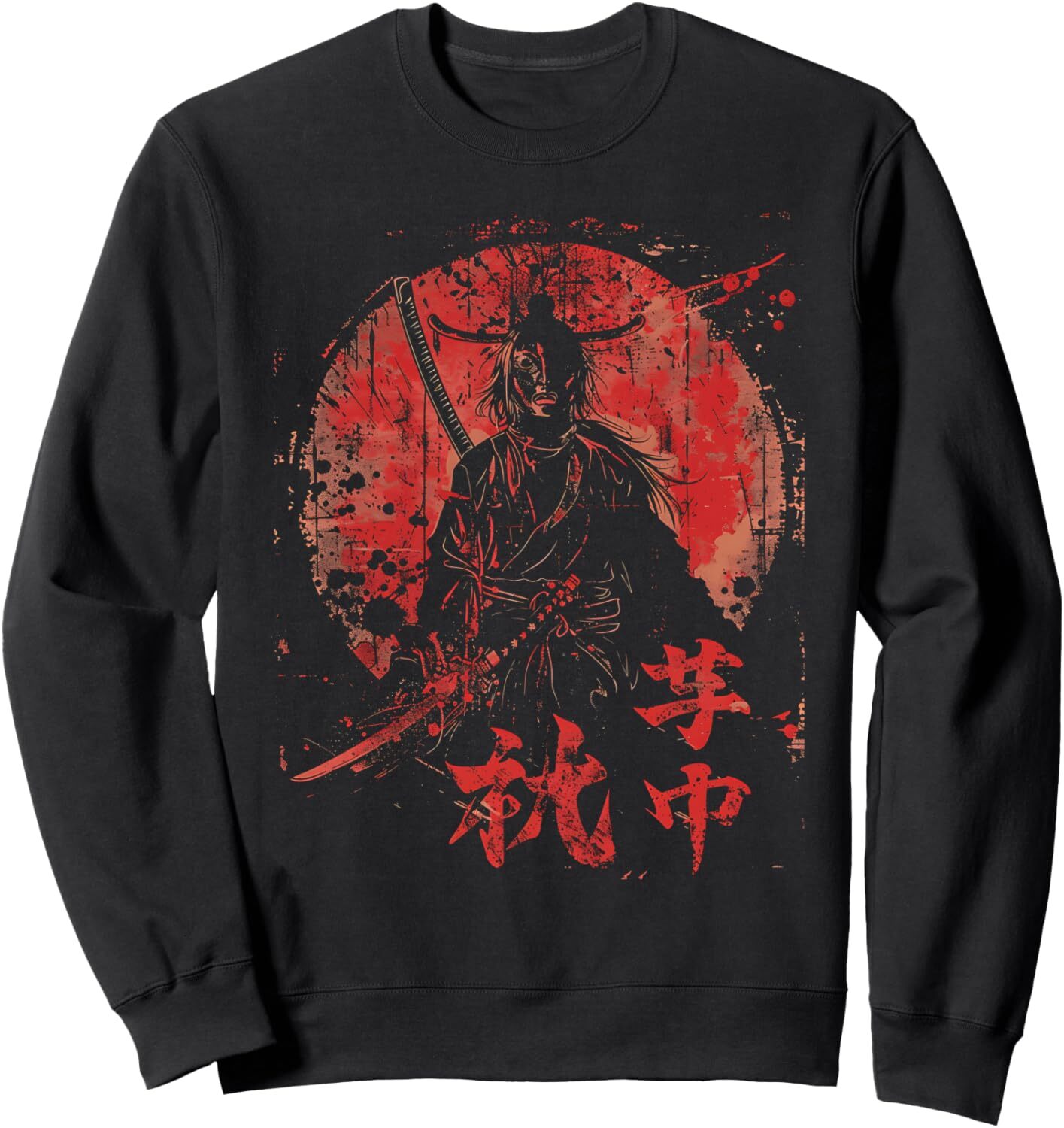 Long Sleeve Shirts for Men sweatshirt Samurai Warrior Japanese Art Vintage Graphic Print Graphic Sweatshirt T shirt Tee Streetwear Casual tops clothes