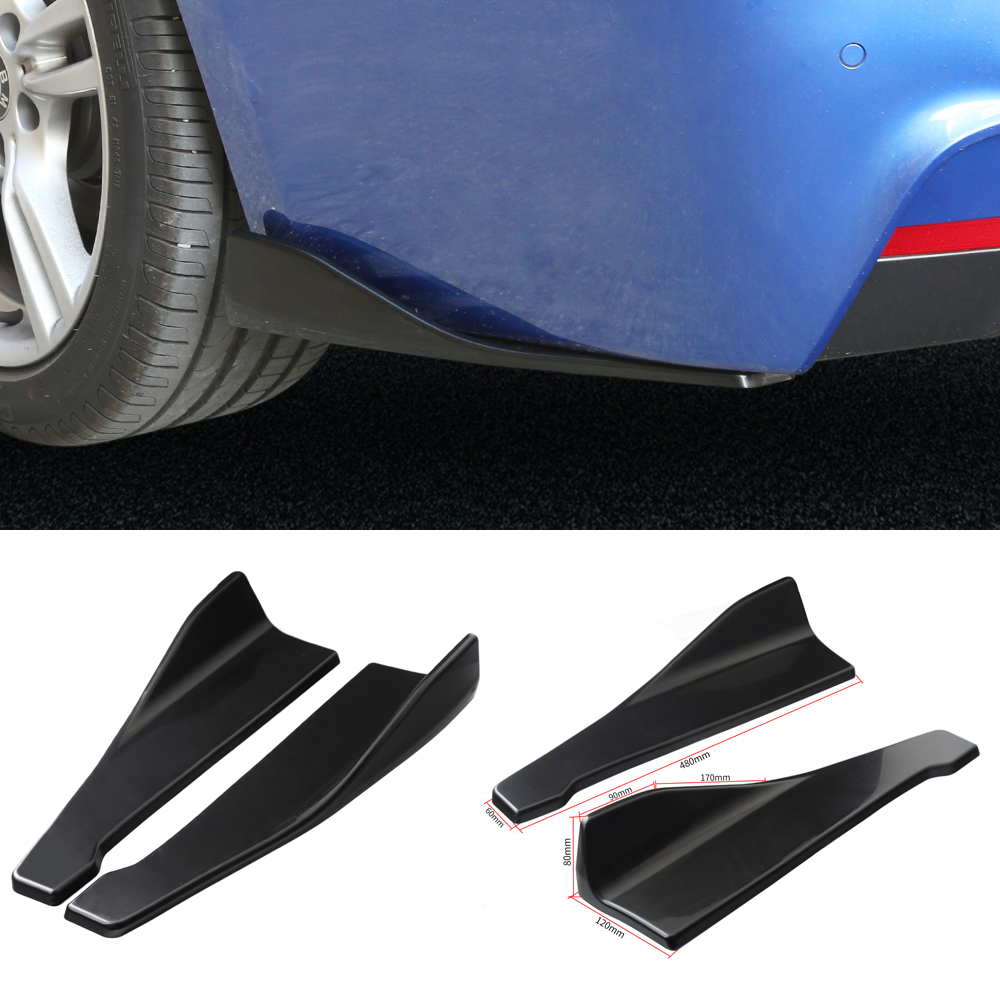 Universal Spoiler Car Rear Bumper Lip Angle Splitters Splitter Scratch Protector Winglets Side Skirt Extension