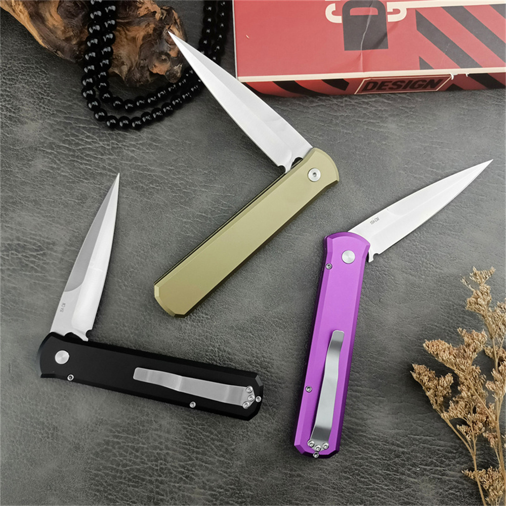 Tactical 920 Godfather Assisted Folding Knife Bead Blasted Plain Blade Aluminum Handles Outdoor Hunting Knives EDC Defense Camping Tool 3407 5201 5101