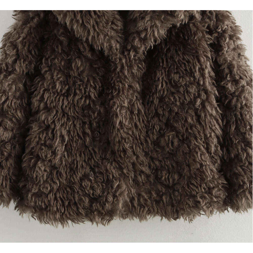 shanshi fur coat women Winter New Women's Clothing Artificial Fur Effect Short Coat for Women