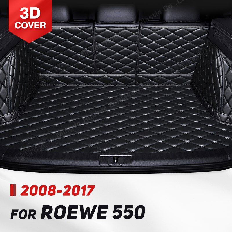 Auto Full Coverage Trunk Mat For Roewe 550 2008-2017 16 15 14 13 12 11 10 09 Car Boot Cover Pad Interior Protector Accessories 86689