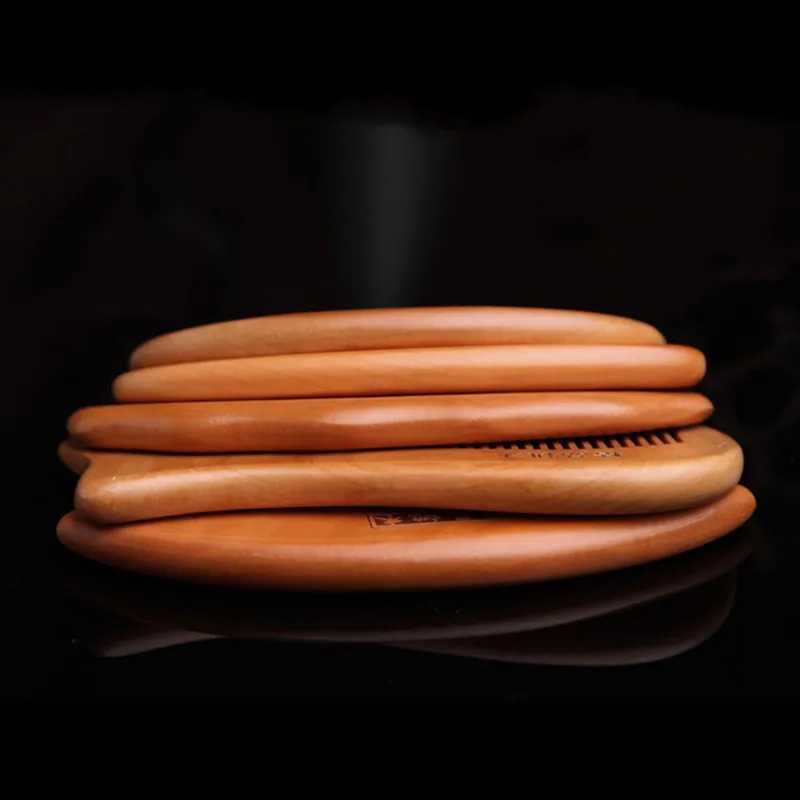 Natural peach wood comb anti-static brush classic massage head for women classic comb to reduce hair loss styling tool W241112