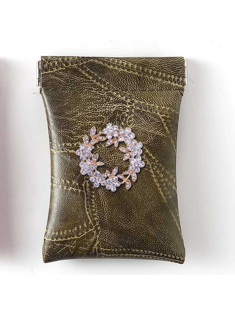 Key Wallets PU - Strong & Dependable for Women Decor Multilayered Realism with Pearls b77f5