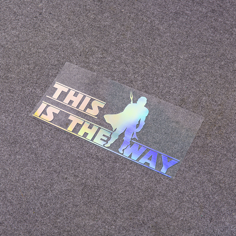 This is the way Stickers Vinyl Waterproof Rear Windshield Car Personality Auto Body Styling Decor Window Sticker