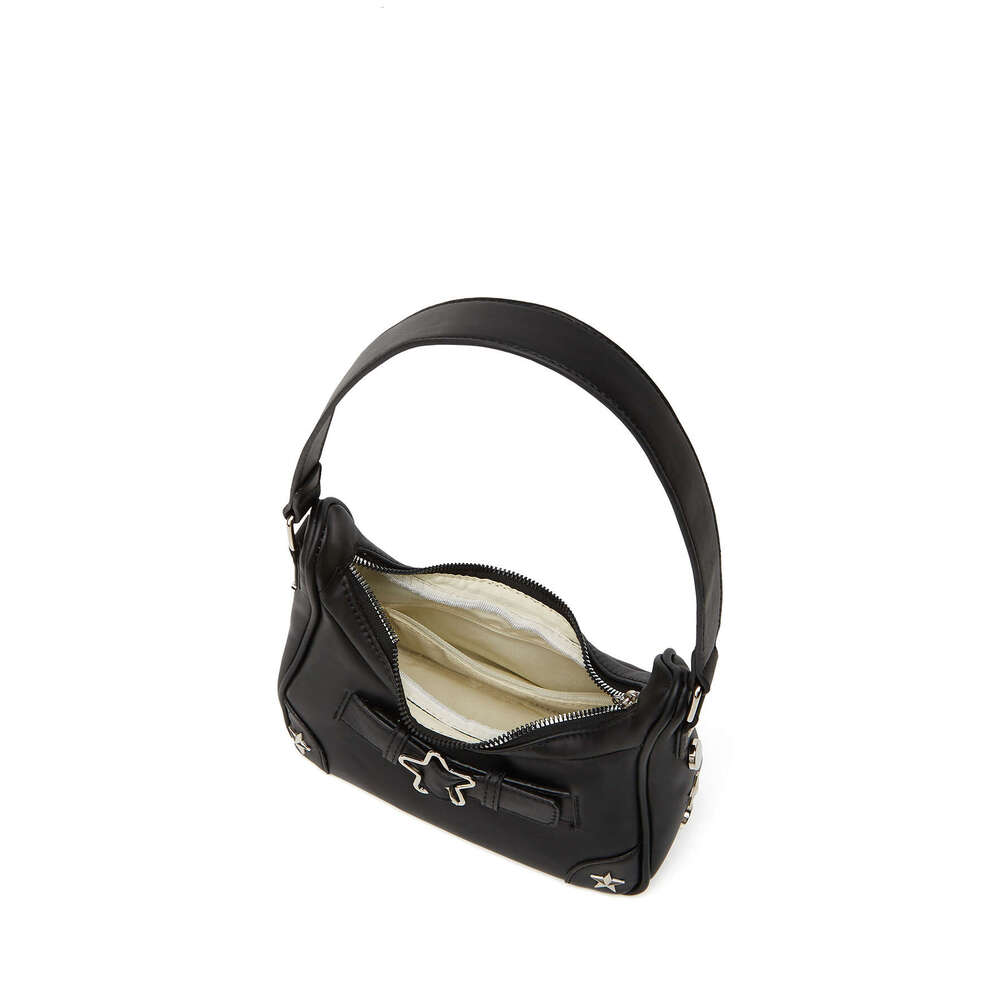 Summer new retro cowboy star girl senior sense one shoulder oblique straddle small hand armpit crescent bag