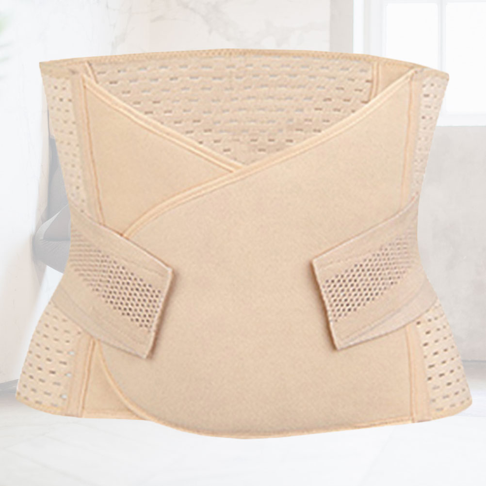 Post Belly Band Waist Peis Belt Shapewear Slimming Girdle Pregnancy After Birth Belly Abdomen Abdominal Binder Belly ( Flesh 7b634