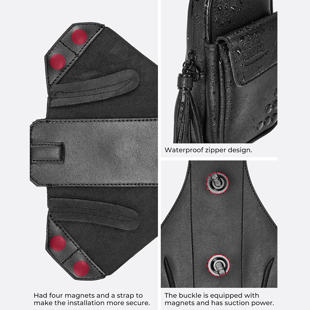 PU Leather Fuel Tank Chap Cover Panel Pad Bib Bra Pouch Bag for Sportster S 1250 Motorcycle Accessories