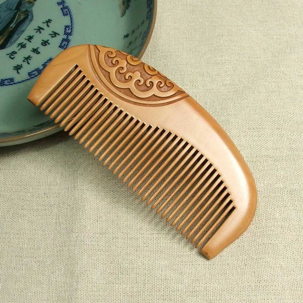 Health care salon styling and hairdressing tools hair brush peach wood comb new static natural massage hair comb Pro W241112