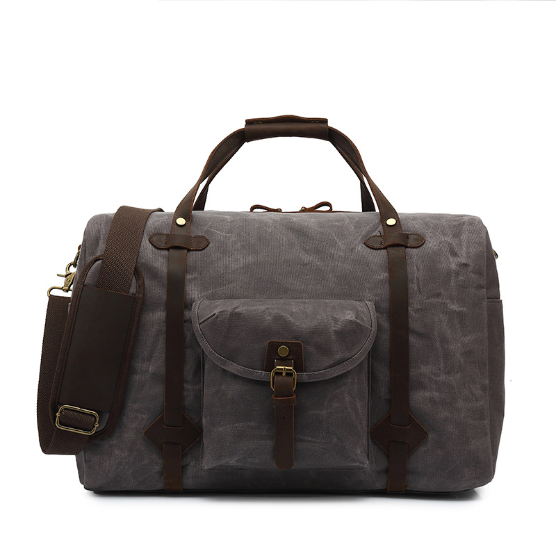 Wax Canvas Duffel bag travel bag casual man bag single shoulder messenger travel bag ea571