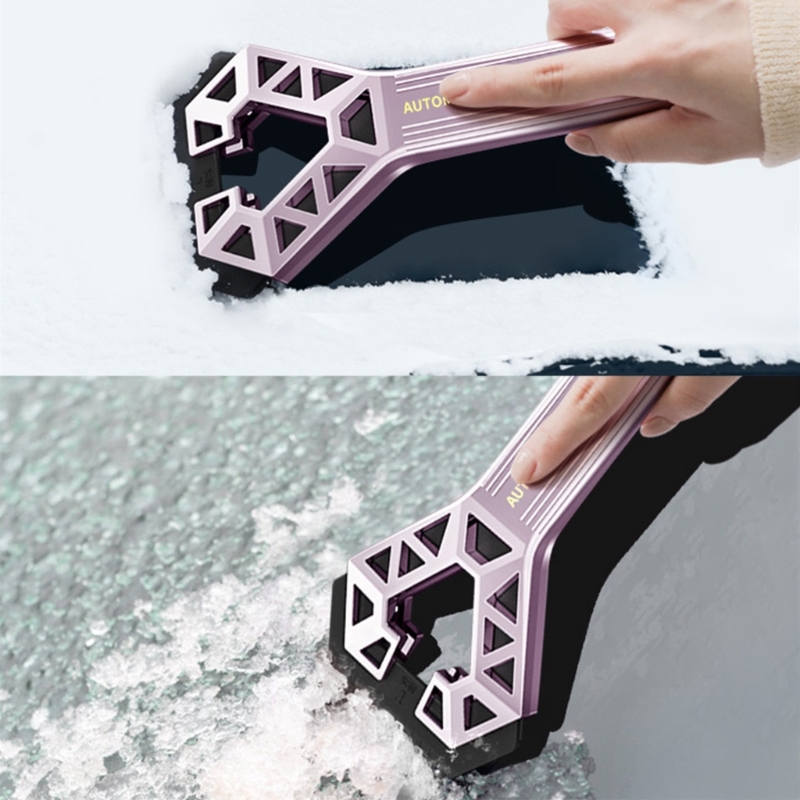 Scraper Snow Shovel Ice Detachable Long Rod Deicing Tool for Car Truck SUV smile