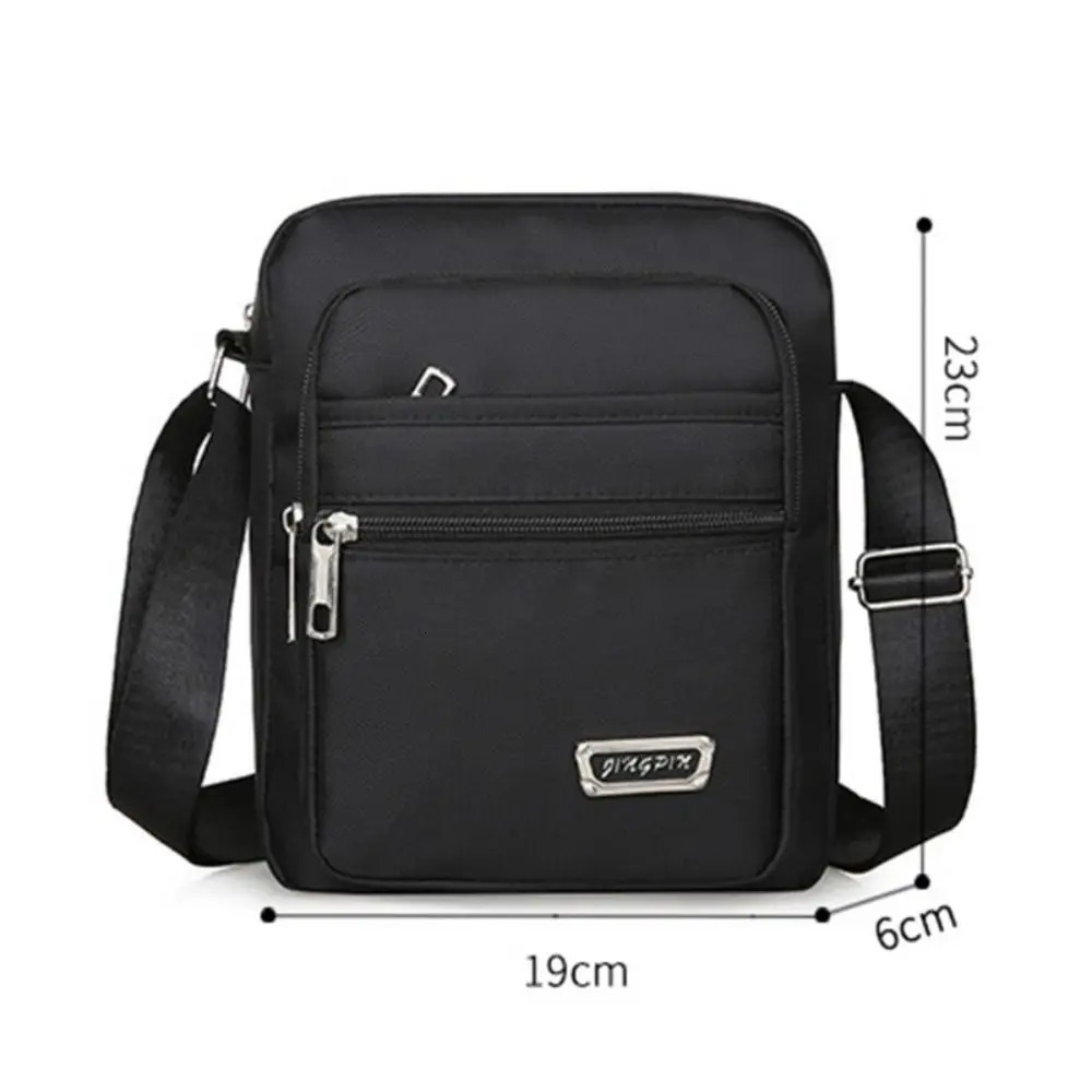 Men Crossbody Bags Male Nylon Shoulder Boy Messenger Man Handbags for Travel Casual Large Satchel Grey 241111