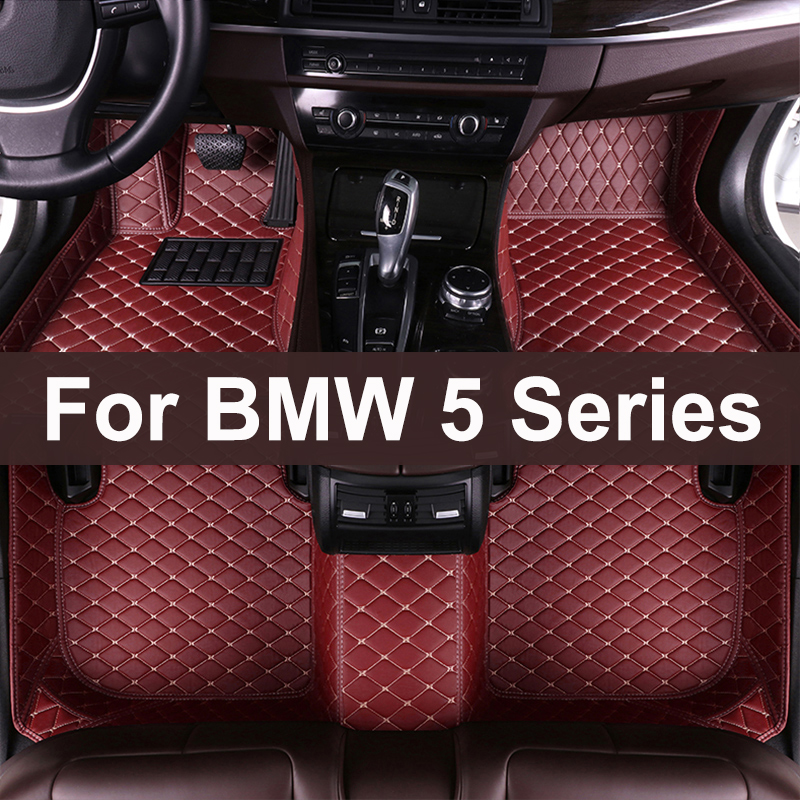 Floor Mats For 5 Series E39 1996~2003 Rugs Protective Pad Leather Mat Carpets Car Accessories 523i 525i 520i 520d