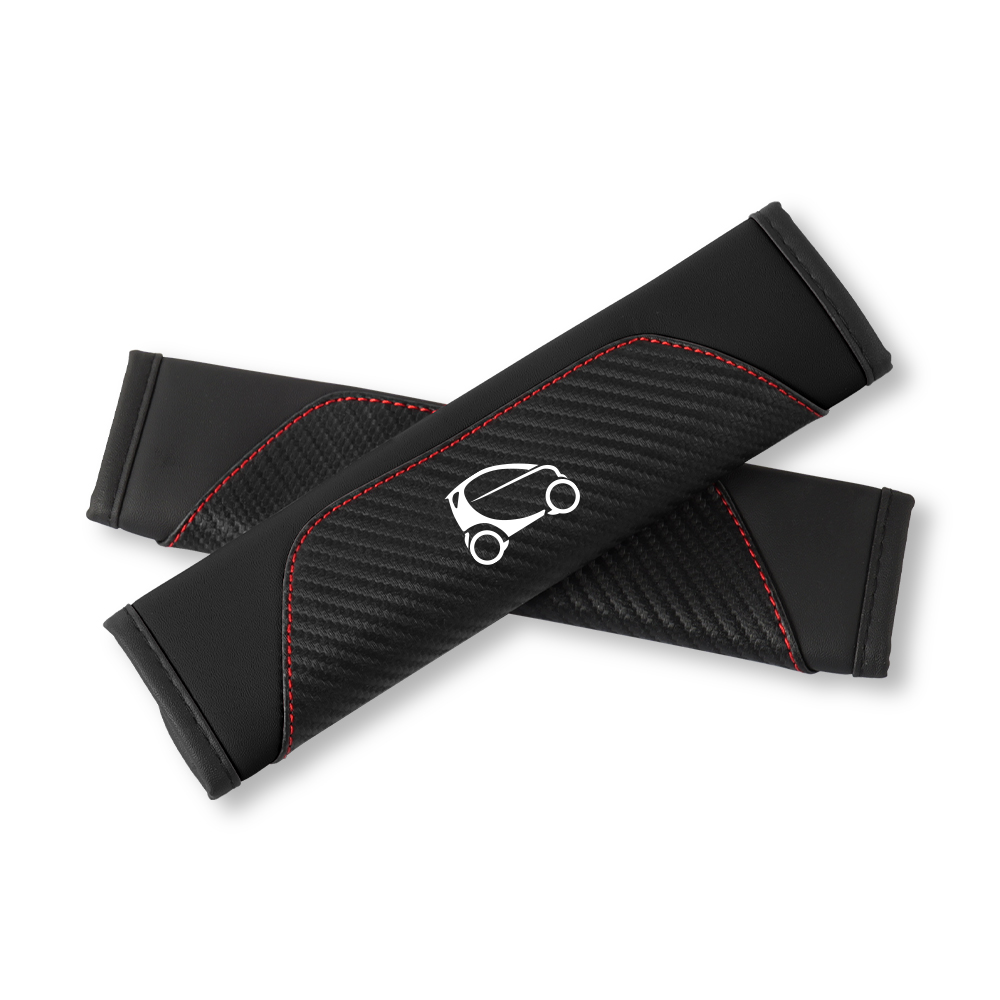 2PCS Car Seat Shoulder Belt Cover Pad Protective Mat Auto Accessories For Smart Eq Fortwo Forfour 453 451 452 450 454 Roadster