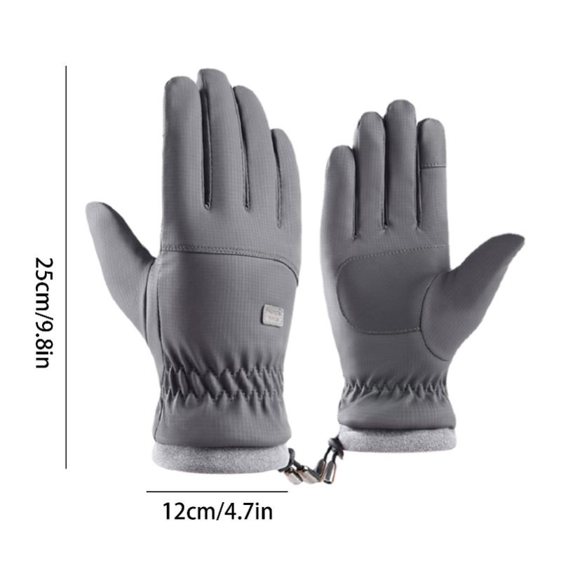 Winter Men Motorcycle Touchscreen Gloves Motocross Riding Gloves Vintage Bike Non-Slip Cold Gloves Warm Cycling Protective Gear f7830