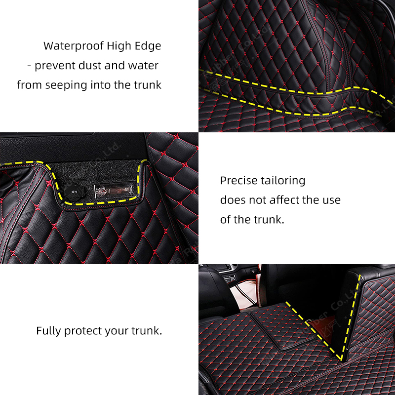 Auto Full Coverage Trunk Mat For Tank 500 7-Seat 2022 2023 Leather Car Boot Cover Pad Cargo Liner Interior Protector Accessories e90ac