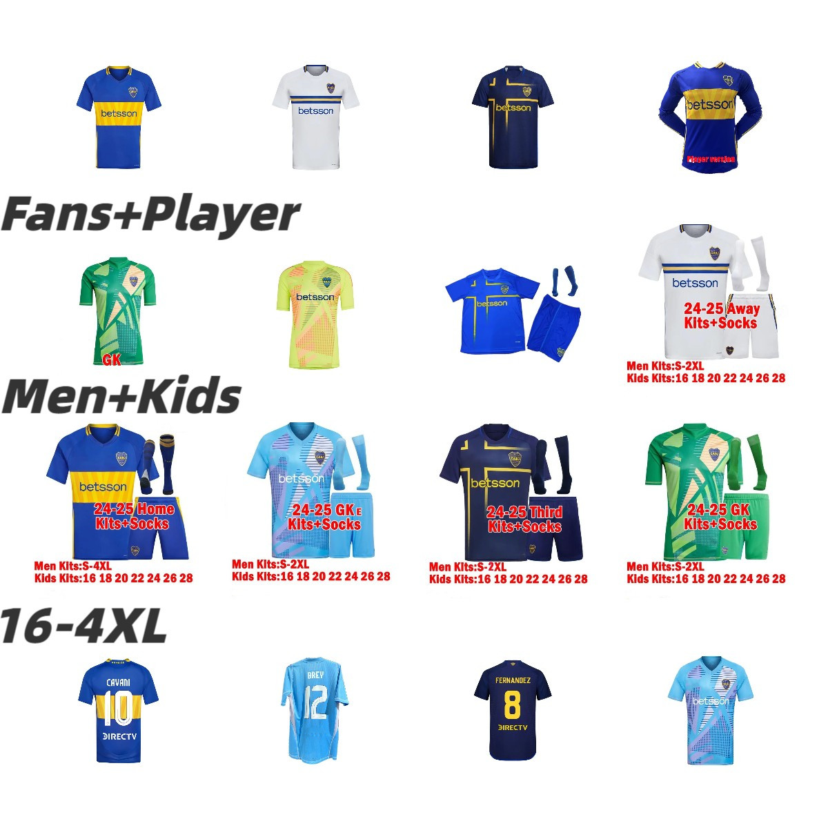 Boca Juniors 24 25 CAVANI Soccer Jerseys CARLITOS MARADONA TEVEZ DE ROSSI 2024 2025 home away 3rd VILLA SALVIO football shirts MEDINA VARELA UNIFORM Fans Player 16-4XL