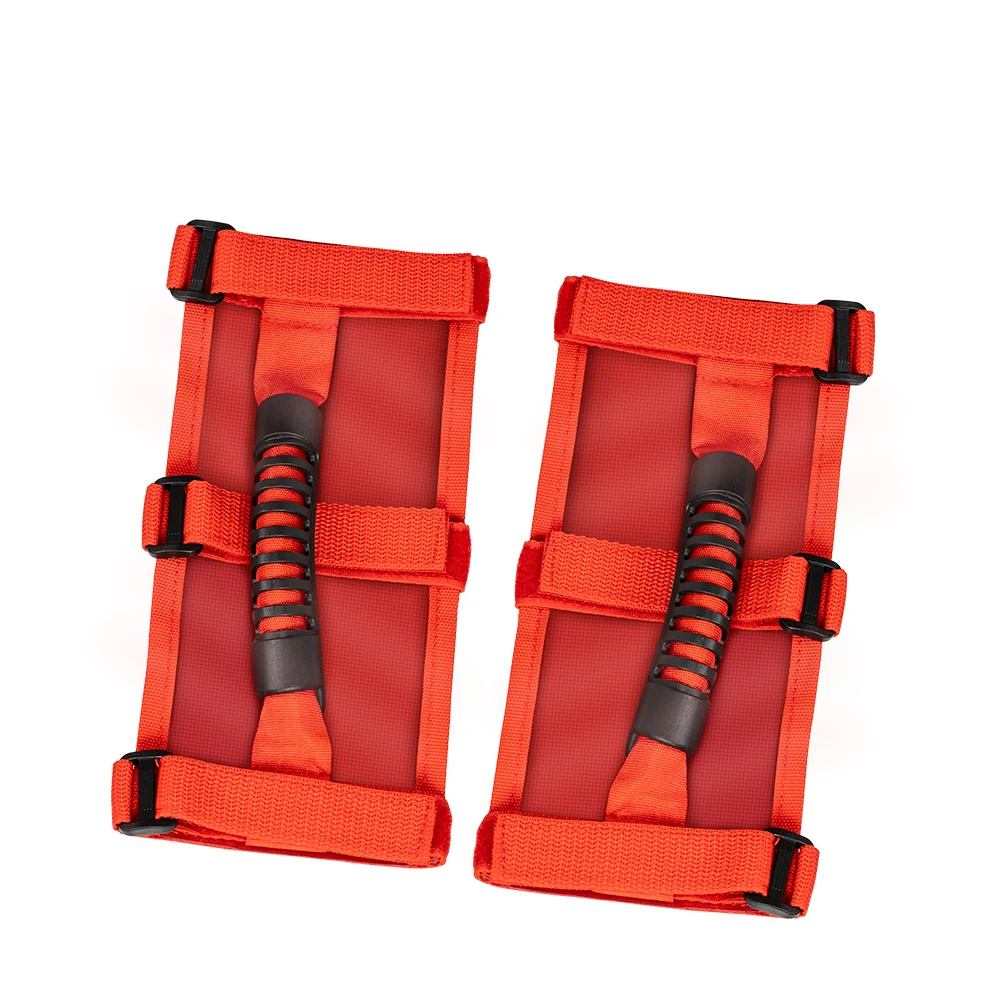 Roll Bar Grab Handles Grip Straps Handle for Jeep Wrangler JK JKU JL JLU YJ CJ TJ RZR ATV UTV Off road Accessories