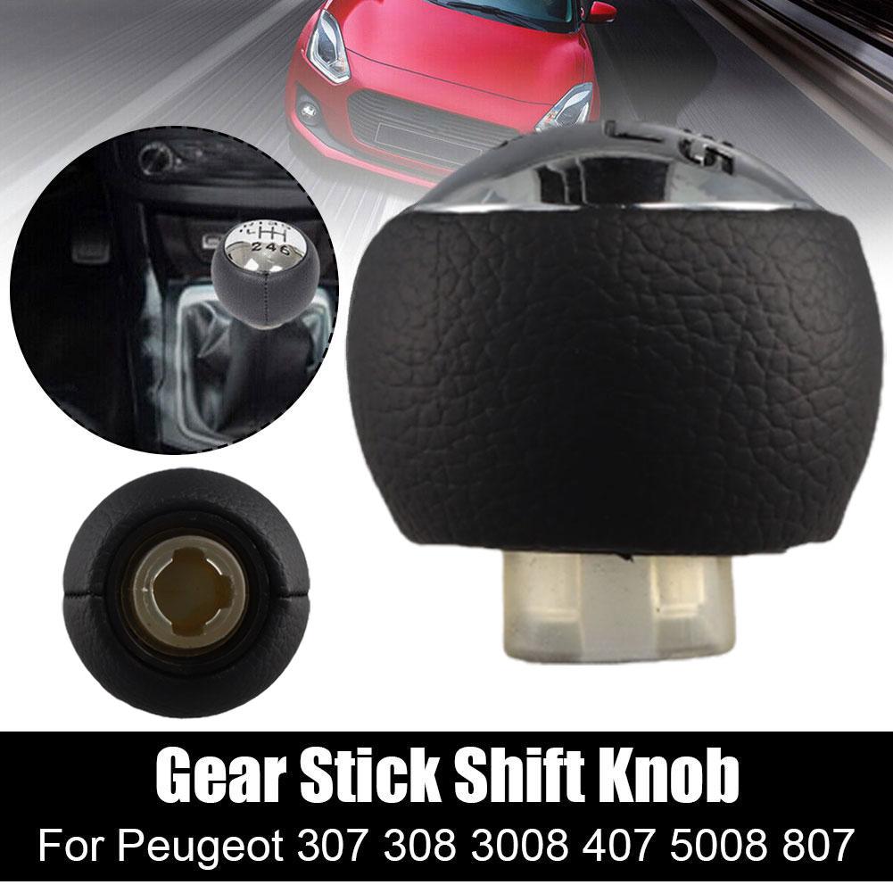 Accessories Gear Auto Shift Car Knob 5 6 Speed Interior Parts for Peugeot 307 308 3008 407 5008 807 for Citroen C3 C4 Lever Ball smile
