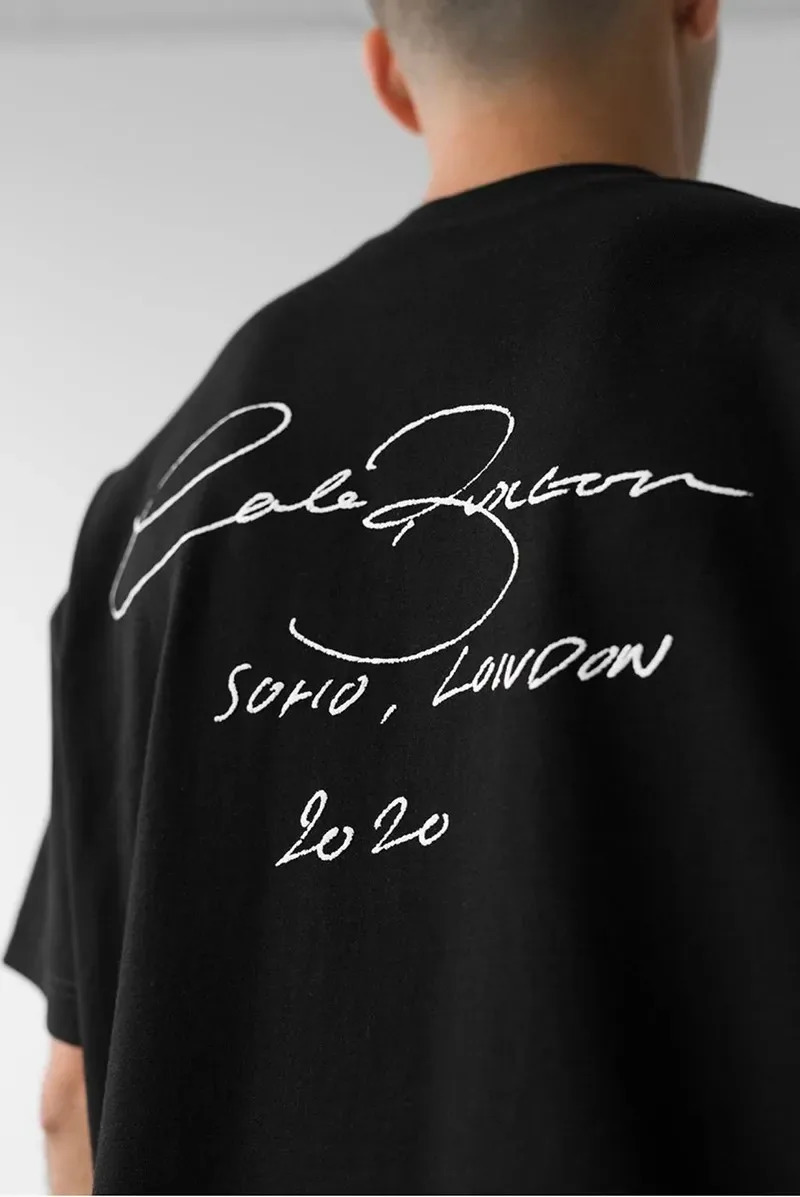 Summer Navy Blue Cole Buxton T Shirt Men Women Heavy Fabric Quality Loose Tee Classic Slogan Print CB Short Sleeve 240412