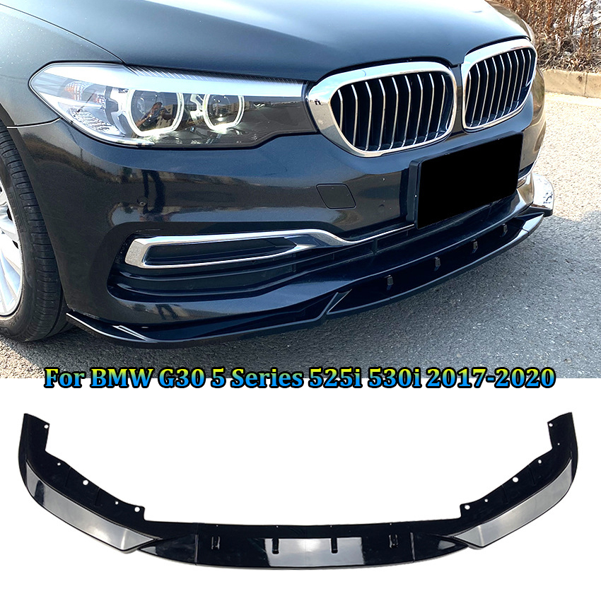 Car Front Lower Body Kit For 5 Series G30 525i 530i 2017-2020 Spoiler Bumper Lip Splitter Guard Protector Cover