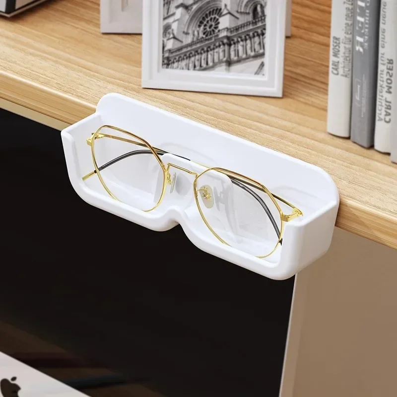 End Display Glass High Cabinet Glasses Storage Box Wall Mounted Perforated Free Sunglasses Storage Rack Sunglass Home Tidying smile