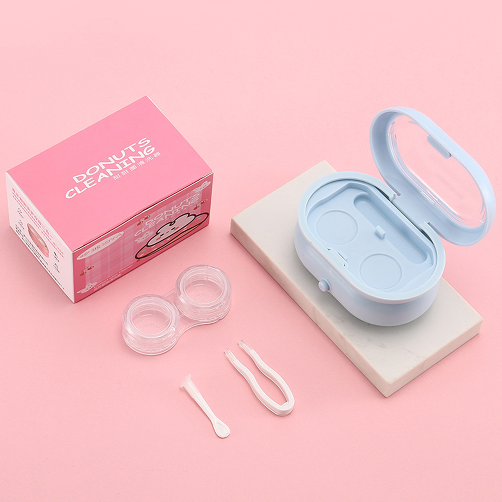 Contact Lens Ultrasonic Cleaning hine Beauty Pupil Storage Cleaning Container Washer Contact Lens CleanerTravel Portable New b2bc8